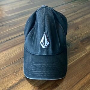 Volcom Black Hat with Iconic Emblem